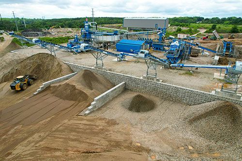 Aerial view of Repurpose Aggregates equipment