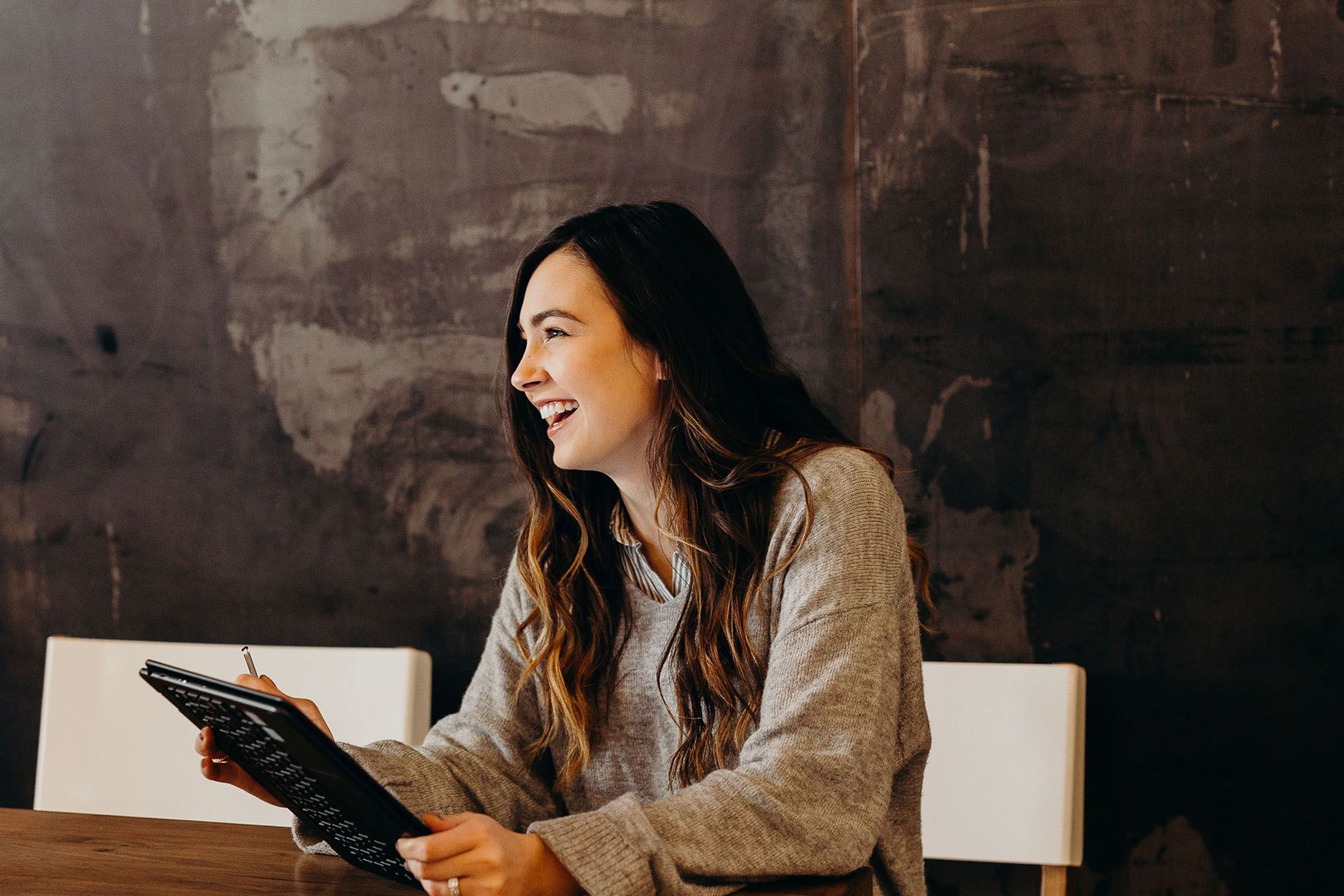 smiling woman