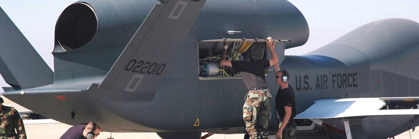 Image of plane and U.S Airforce