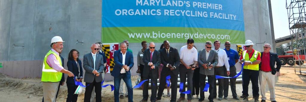 Groundbreaking photo for recycling facility