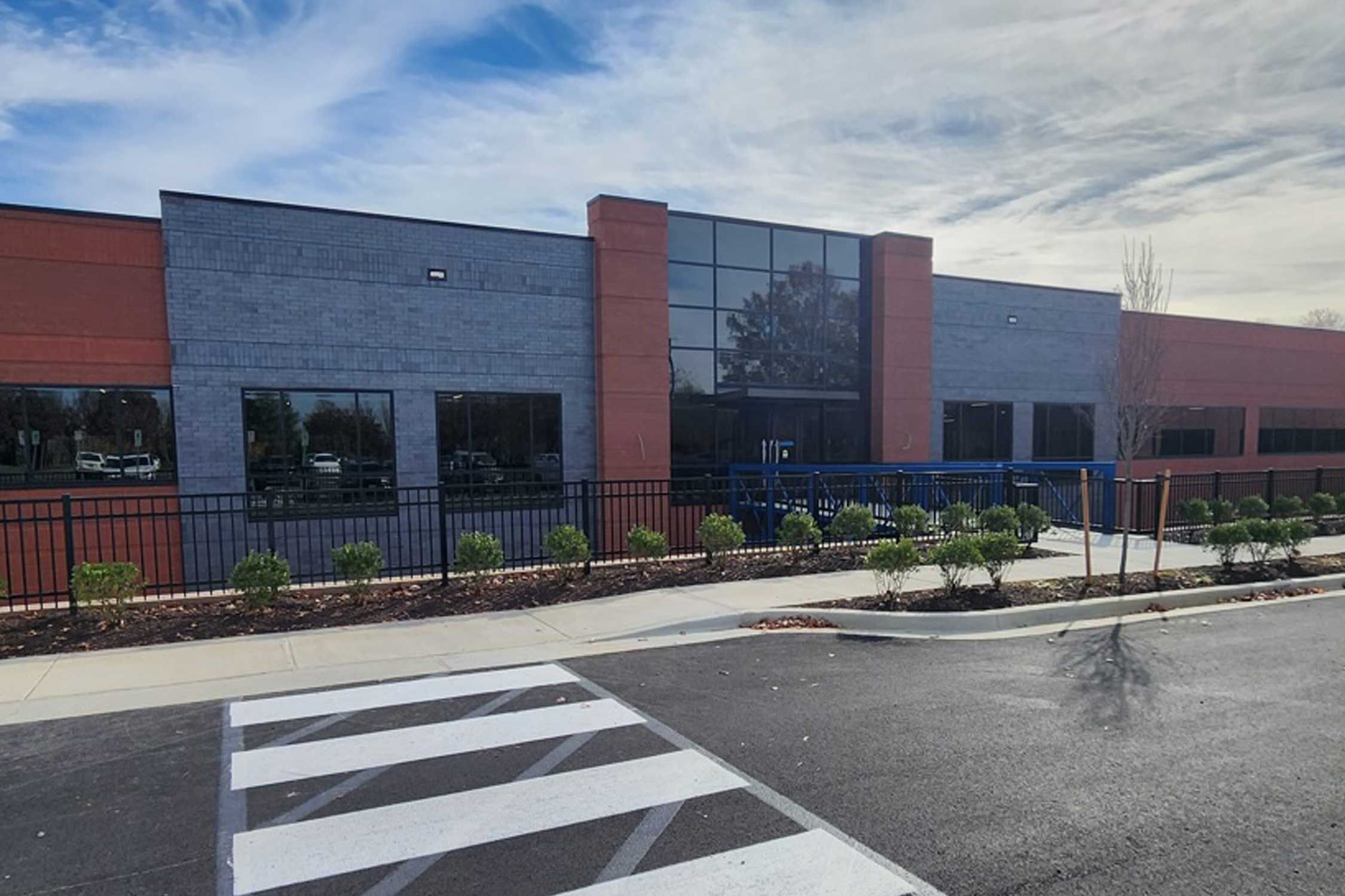 An exterior photo of BlueHalo's new Seneca Meadows facility