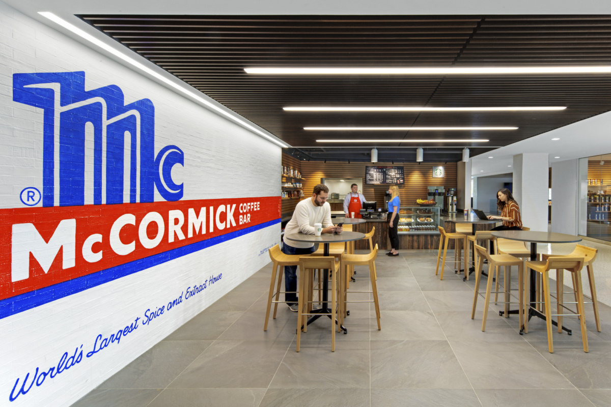 People working at McCormick headquarters in Maryland