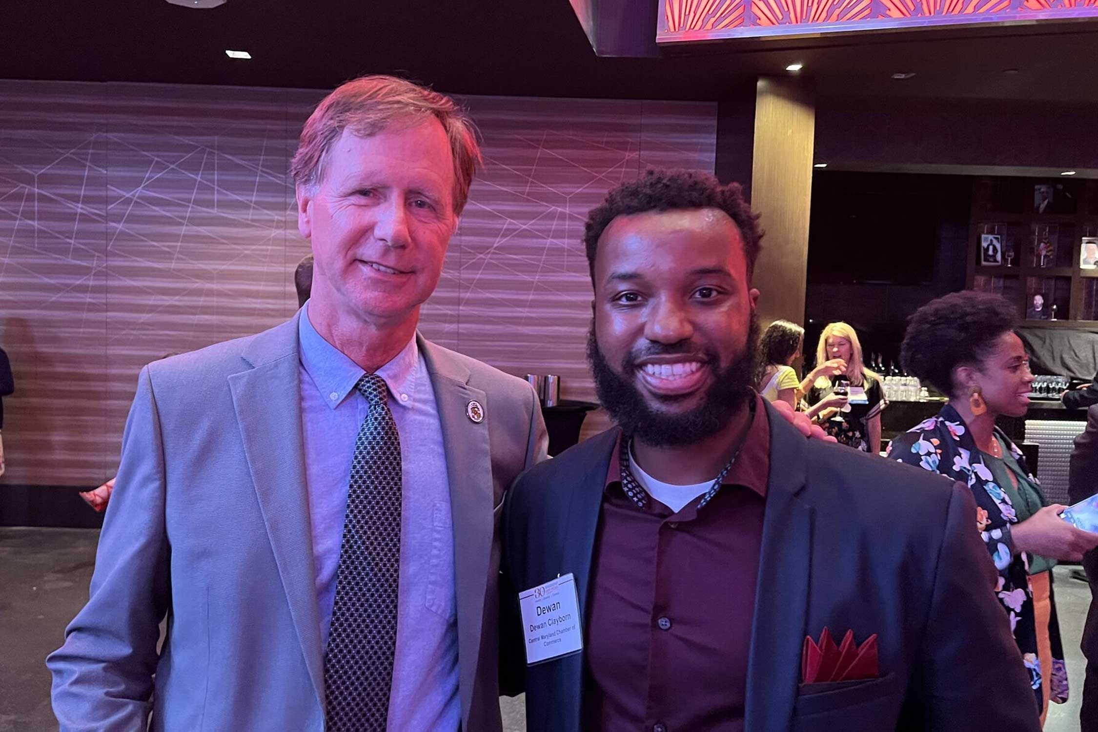 Dewan Clayborn meets Anne Arundel County Executive Steuart Pittman