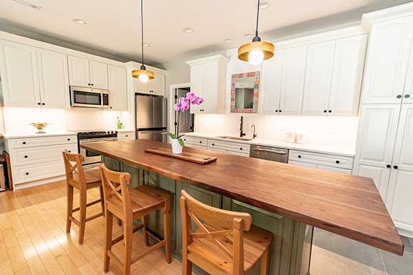 A kitchen island created by Wood Ingenuity